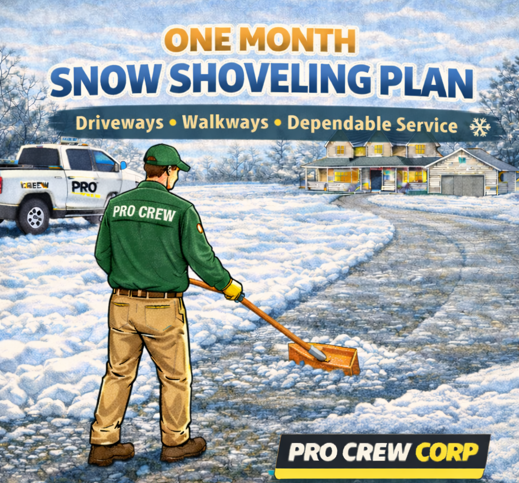 Pro Stock Snow One Month Snow Shoveling – Pro Crew Corp